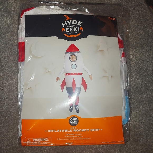 Hyde And Eek Inflatable Rocket Ship Child Halloween Costume One Size Fits Most - Picture 2 of 3